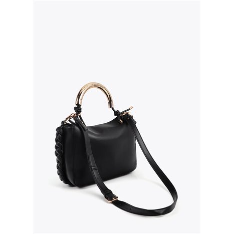 Bolso Bandolera Metal Negro