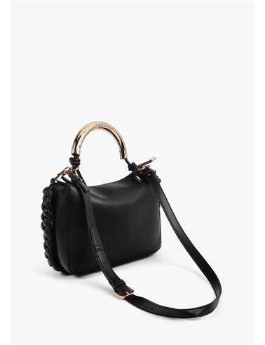 Bolso Bandolera Metal Negro