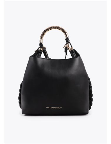 Bolso Shopper Metal Negro