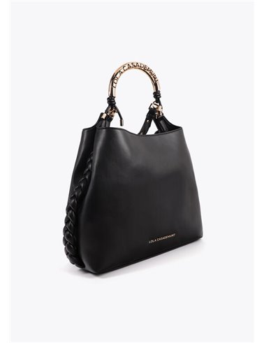 Bolso Shopper Metal Negro