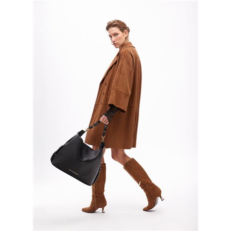 Bolso Shopper Metal Negro