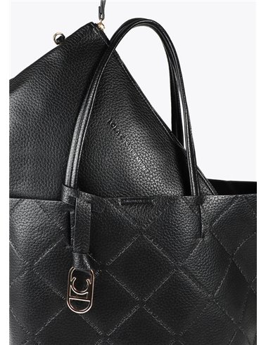 Bolso Shopper Rombo Negro