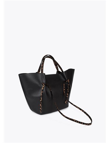 Bolso Shopper Animal Negro