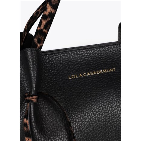 Bolso Shopper Animal Negro
