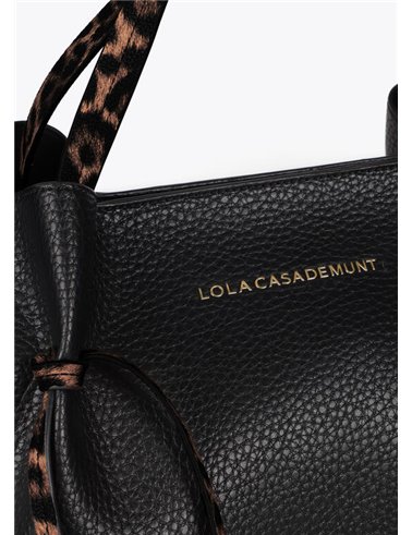 Bolso Shopper Animal Negro