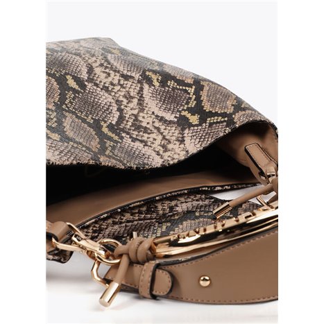 Bolso Shopper Piton Marrón
