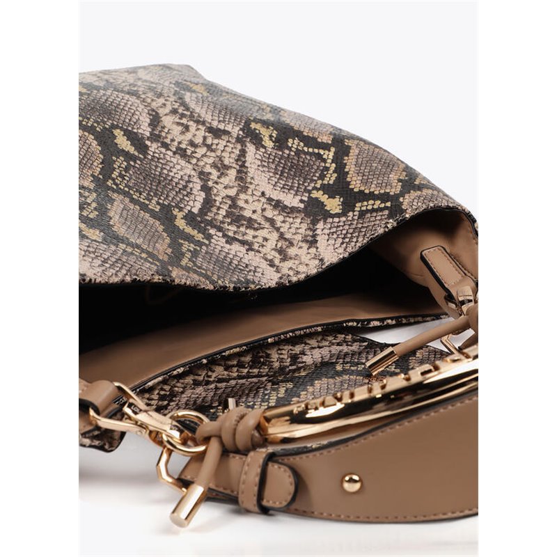 Bolso Shopper Piton Marrón