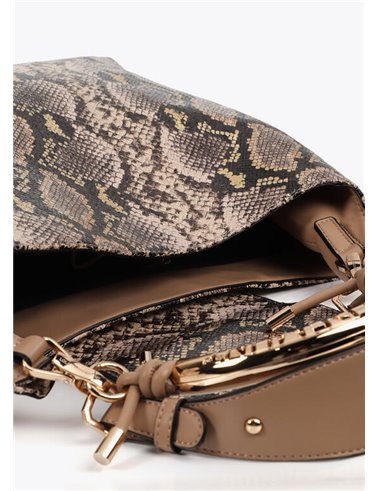 Bolso Shopper Piton Marrón