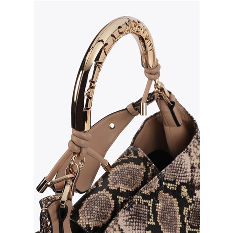 Bolso Shopper Piton Marrón