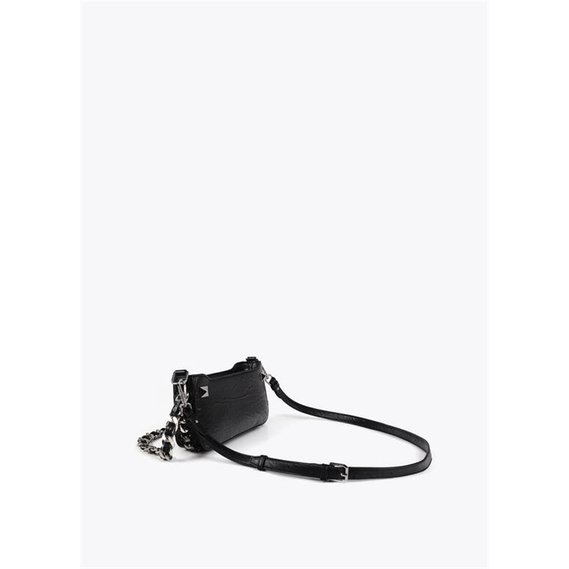 Bolso Cartera Cadena Negro