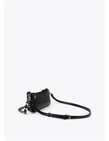 Bolso Cartera Cadena Negro
