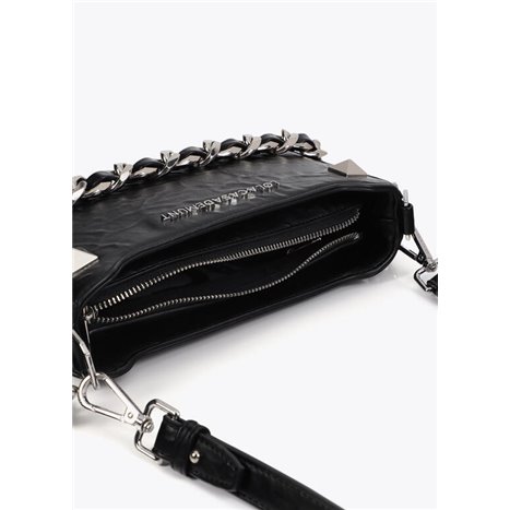 Bolso Cartera Cadena Negro