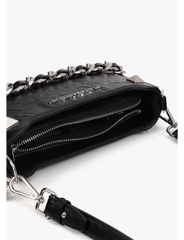 Bolso Cartera Cadena Negro