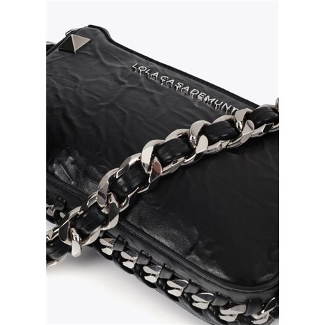 Bolso Cartera Cadena Negro