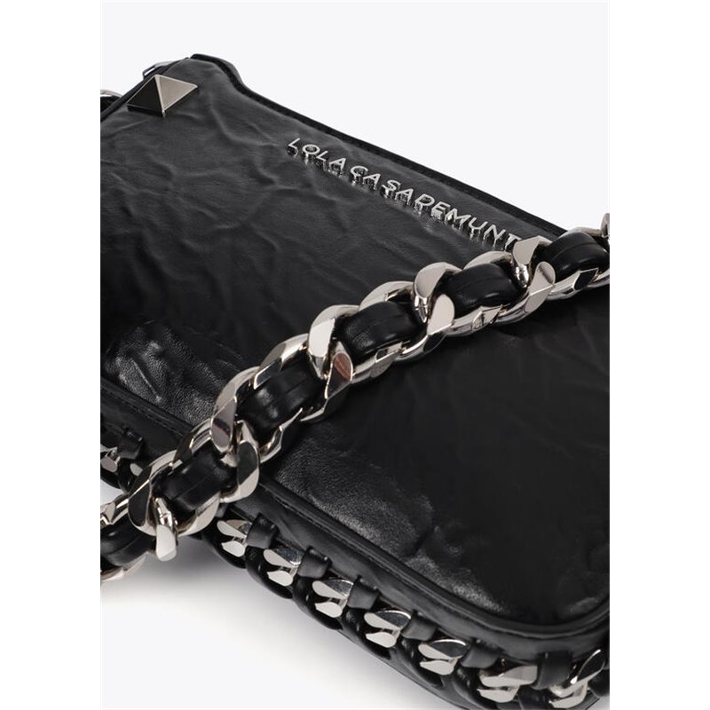 Bolso Cartera Cadena Negro