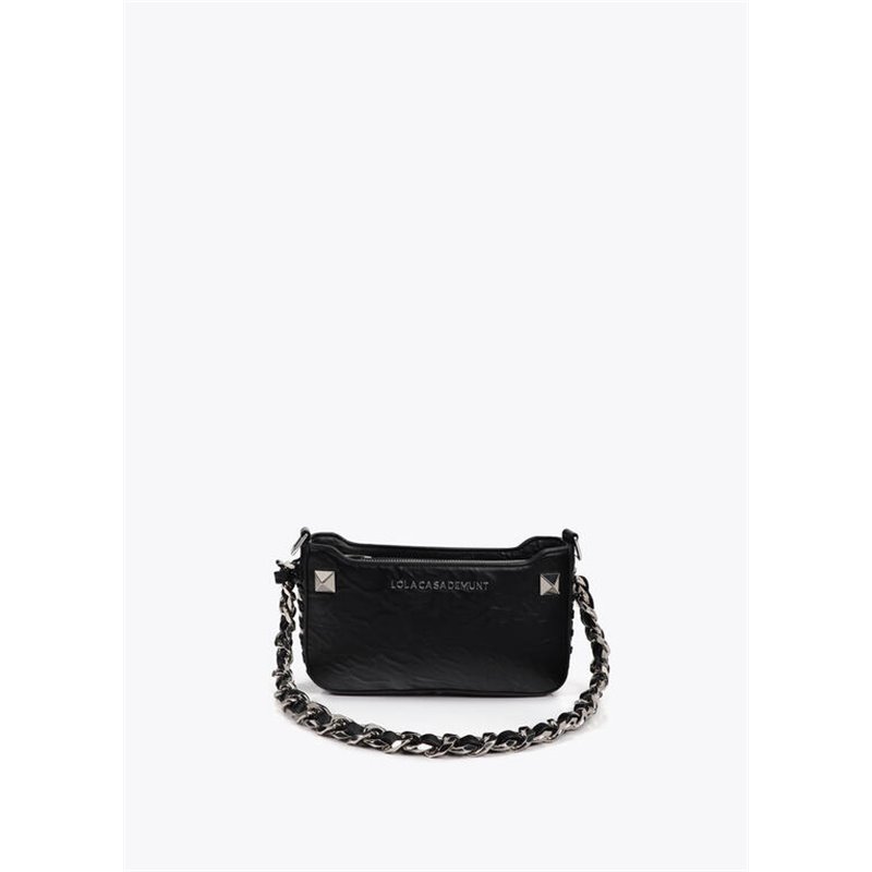 Bolso Cartera Cadena Negro