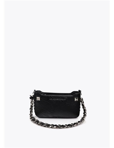 Bolso Cartera Cadena Negro