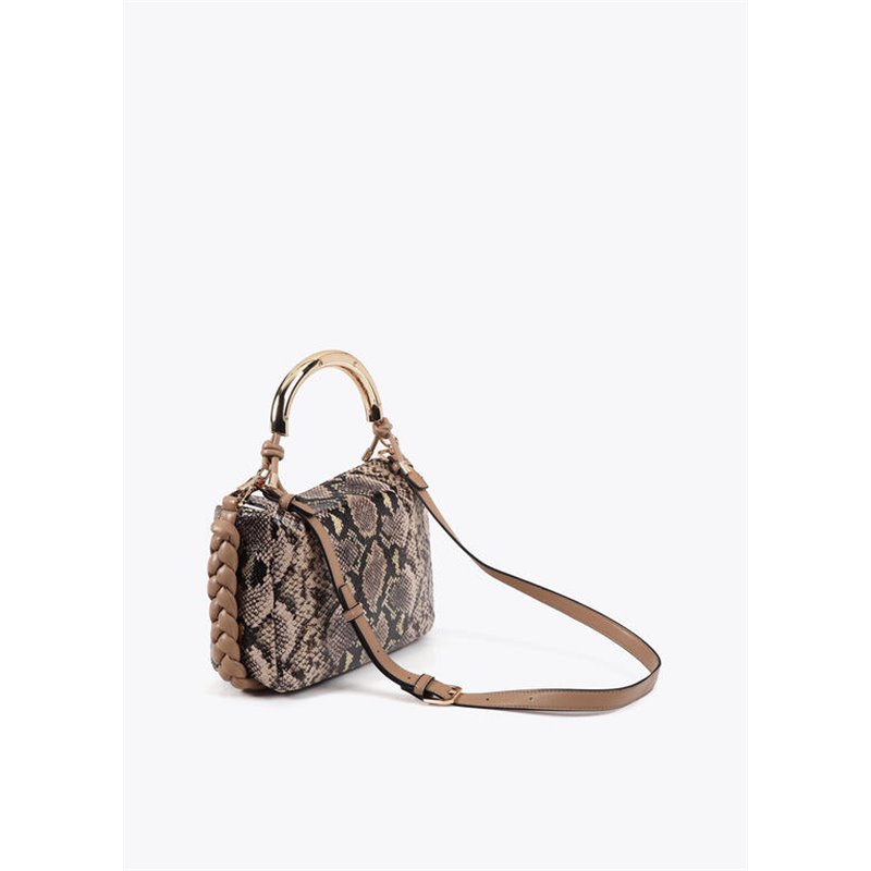 Bolso Bandolera Piton Marrón