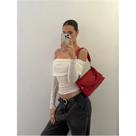 Bolso Olivia Rizo Rojo
