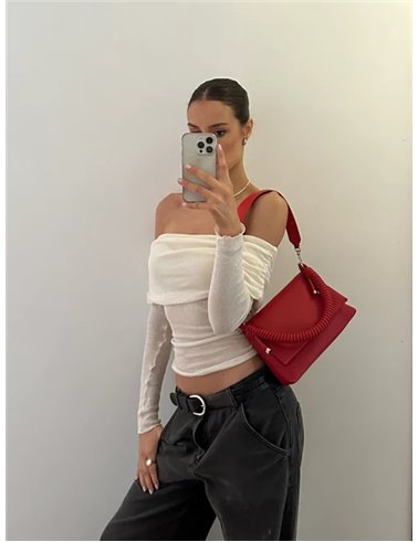 Bolso Olivia Rizo Rojo