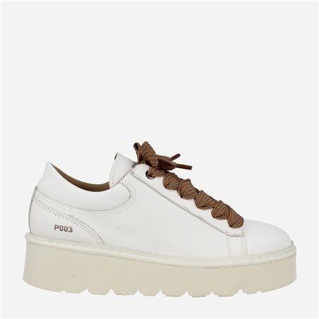 Sneaker P03W Leather Blanco