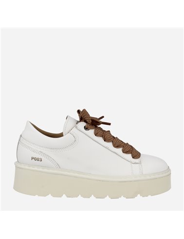 Sneaker P03W Leather Blanco