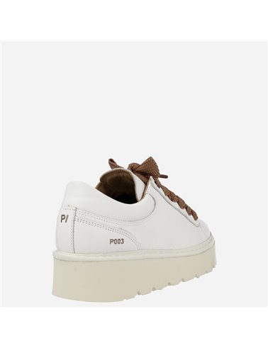 Sneaker P03W Leather Blanco