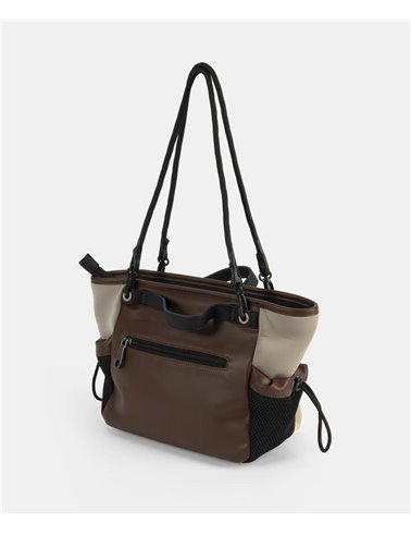 Bolso Shopper Sarah Marrón
