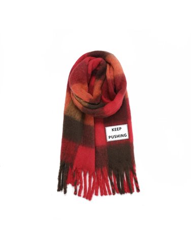 Bufanda Maxi Keep Pushing Rojo