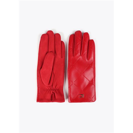 Guante Rombos Logo Rojo