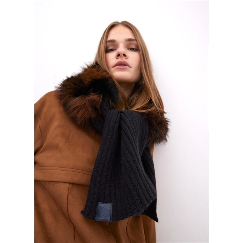 Bufanda Pelo Leo Negro