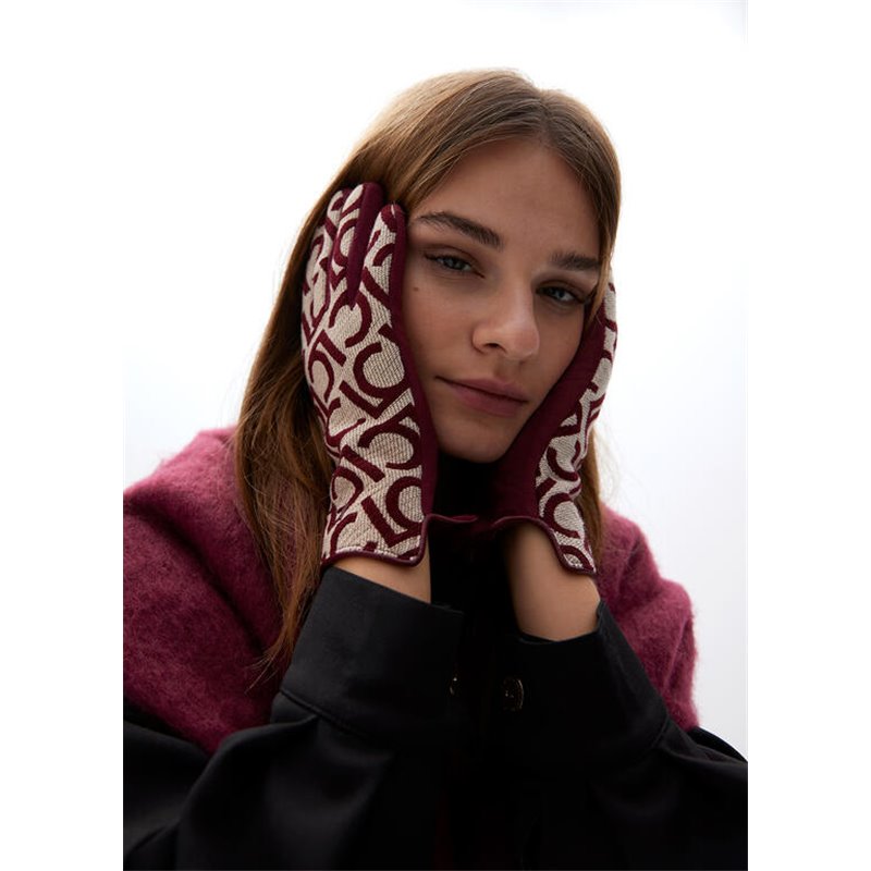 Guante Jacquard Rojo