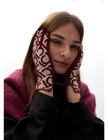 Guante Jacquard Rojo