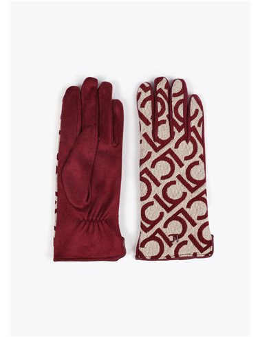 Guante Jacquard Rojo