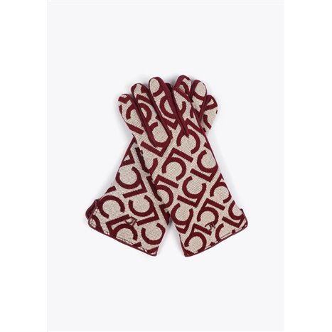 Guante Jacquard Rojo