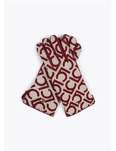 Guante Jacquard Rojo