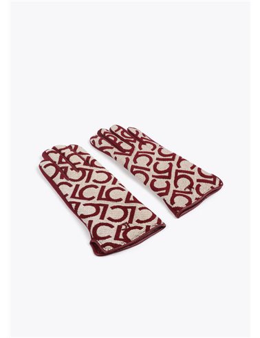 Guante Jacquard Rojo