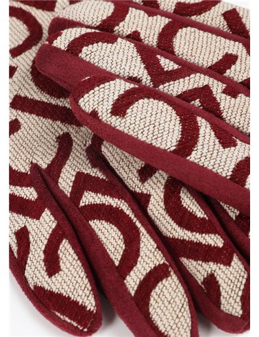 Guante Jacquard Rojo