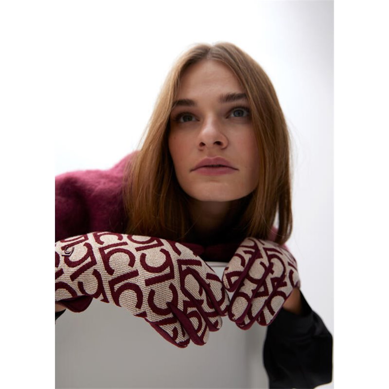 Guante Jacquard Rojo