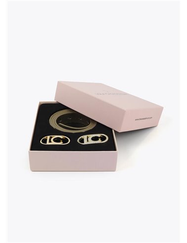 Cinturon Reversible Oro