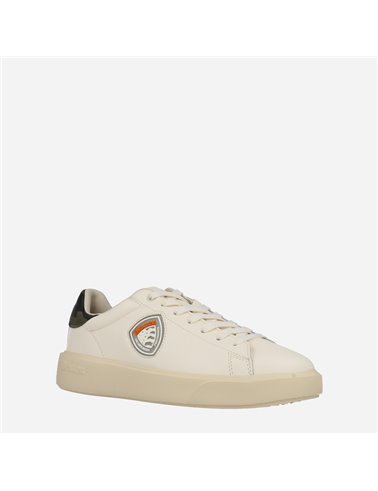 Sneaker Buck07 Lea Blanco