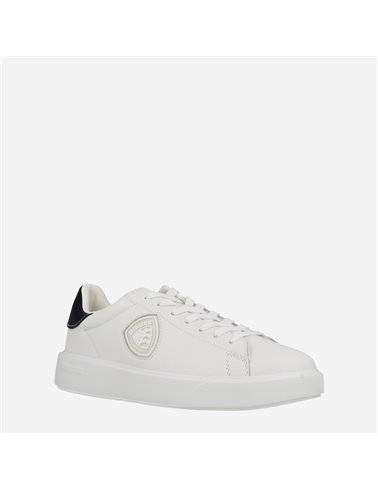 Sneaker Buck07 Lea Blanco