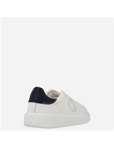 Sneaker Buck07 Lea Blanco