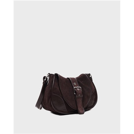 Bolso Maria Suede Marrón