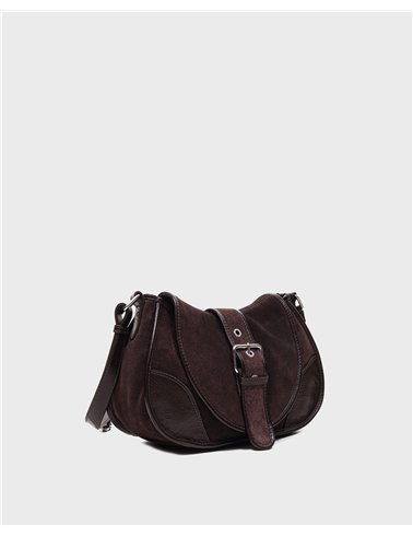 Bolso Maria Suede Marrón