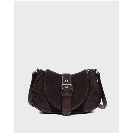 Bolso Maria Suede Marrón