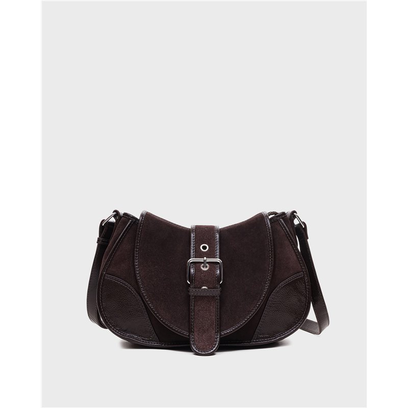 Bolso Maria Suede Marrón