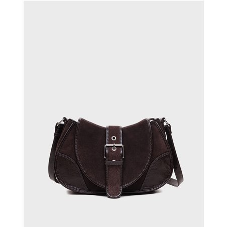 Bolso Maria Suede Marrón