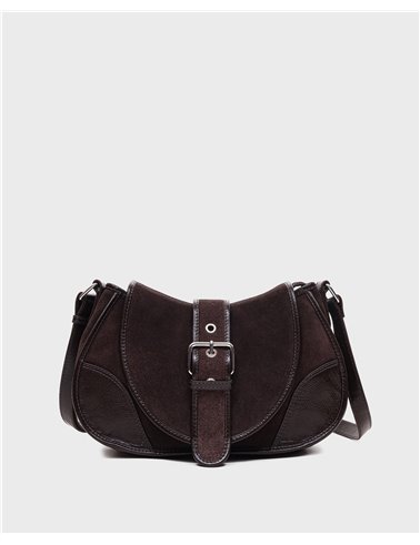 Bolso Maria Suede Marrón