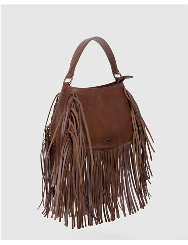 Bolso Betty Fringe Cuero